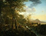 Jan Dirksz Both Italian Landscape with Draughtsman Sweden oil painting artist